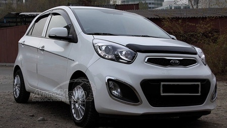 Дефлектор капота SIM для Kia Picanto (2011-2017)  SKIPIC1112