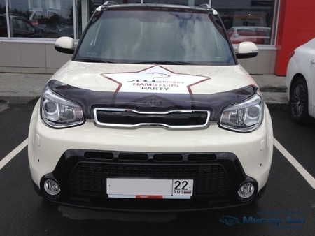 Дефлектор капота SIM для Kia Soul (2014-2017)  SKISOU1412