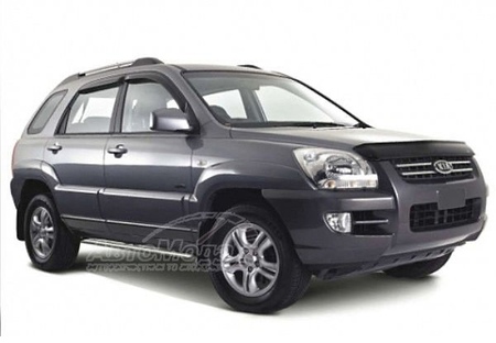 Дефлектор капота SIM для Kia Sportage (2004-2010)  SKISPO0512