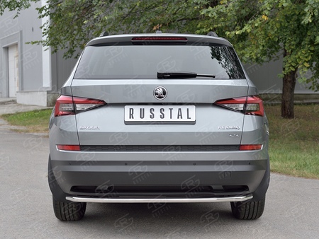 Защита заднего бампера d42 секции RUSSTAL Skoda Kodiaq (2017-2021) SKKZ-002778