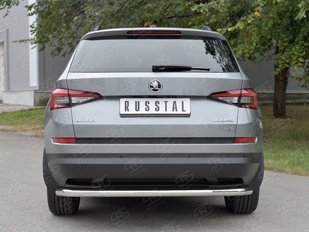 Защита заднего бампера d63 секции RUSSTAL Skoda Kodiaq (2017-2021) SKKZ-002779