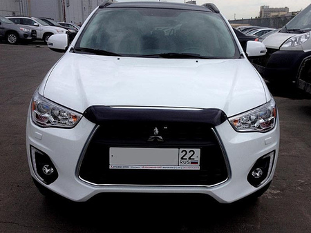 Дефлектор капота SIM короткий для Mitsubishi ASX (2010-2012) SMIASX1012