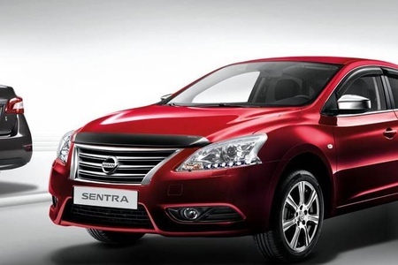 Дефлектор капота SIM для Nissan Sentra (2014-2020)  SNISEN1412