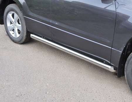 Пороги труба d76 вариант 1 RUSSTAL Suzuki Grand Vitara 5 дв. (2008-2011) SNT-0010271