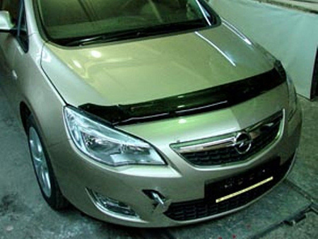 Дефлектор капота SIM длинный для Opel Astra (2009-2020) SOPASTH1012