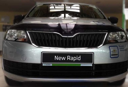 Дефлектор капота SIM для Skoda Rapid (2014-2020)  SSCRAP1212