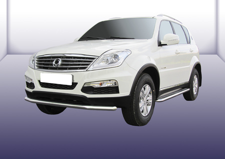 Защита переднего бампера d57 SsangYong Rexton (2013-2015) SSRN004