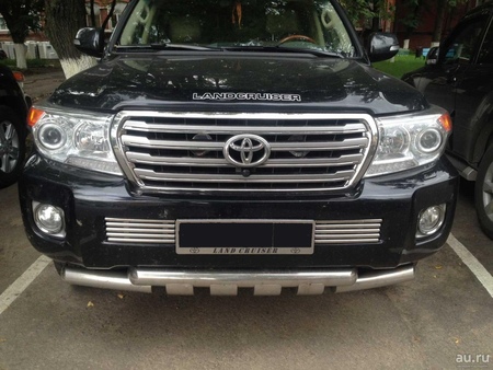 Дефлектор капота SIM с логотипом для Toyota Land Cruiser (2007-2015) STOLCR0712L