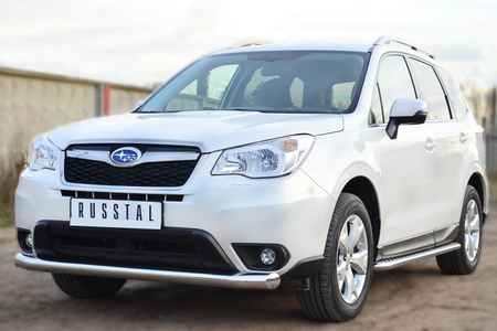 Защита переднего бампера d76 секции RUSSTAL Subaru Forester (2013-2019) SUFZ-001596