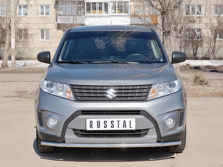 Защита переднего бампера d42 секции RUSSTAL Suzuki Vitara (2015-2024) SVZ-002636