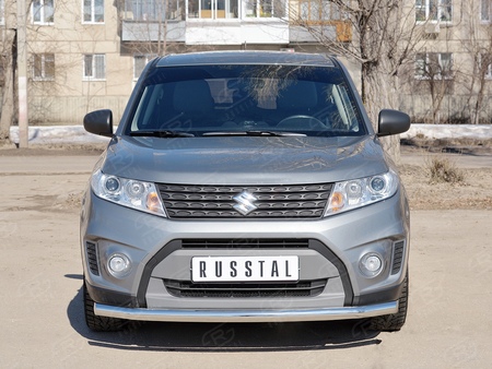 Защита переднего бампера d63 секции RUSSTAL Suzuki Vitara (2015-2024) SVZ-002638