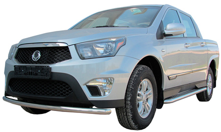 Защита переднего бампера d57 SsangYong Actyon sport (2013-2015) SYAS004