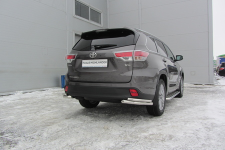Уголки d57+d42 двойные Toyota Highlander (2014-2017) THI14-019