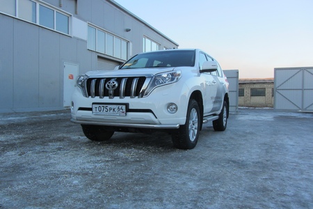 Защита переднего бампера d57 Toyota Land Cruiser Prado (2014-2017) TOP14-005