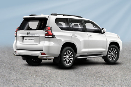 Уголки d76+d42 двойные Toyota Land Cruiser Prado (2017-2021) TOP17-014