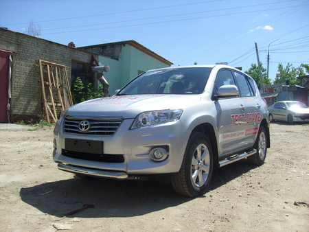 Защита переднего бампера d76 короткая Toyota RAV4 (2010-2013) TR410-005