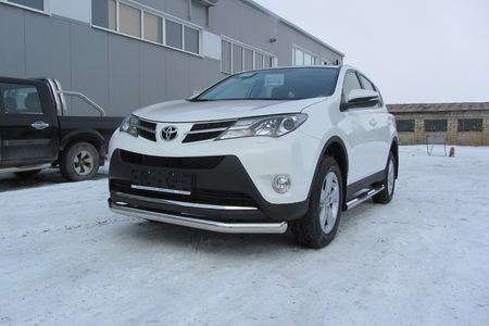 Защита переднего бампера d76 Toyota RAV4 (2013-2015) TR413-002