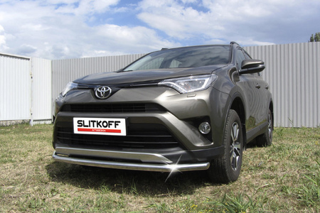 Защита переднего бампера d57 Toyota RAV4 (2015-2020) TR415-002