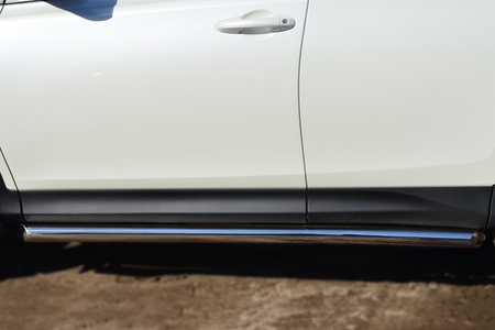 Пороги труба d63 вариант 1 RUSSTAL Toyota RAV4 (2013-2015) TR4T-0012831