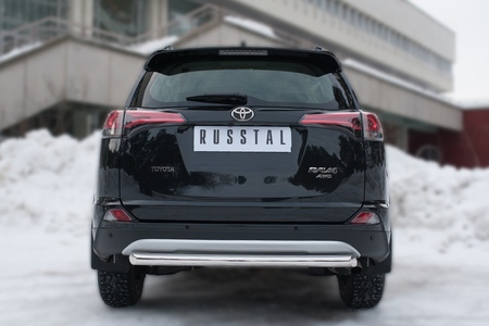 Защита заднего бампера d63 дуга RUSSTAL Toyota RAV4 (2015-2019) TR4Z-002200