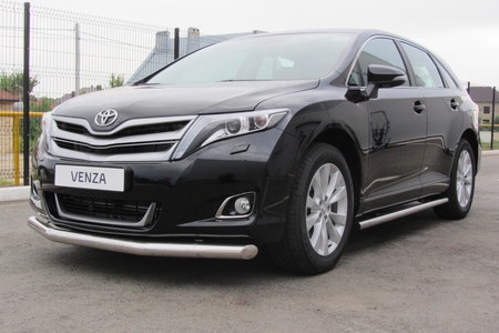 Защита переднего бампера d76 Toyota Venza (2012-2016) TVEN002