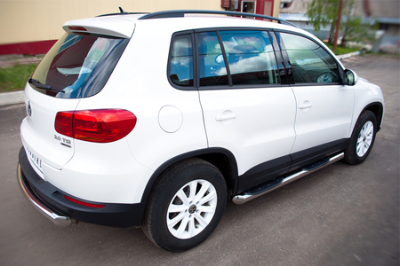 Защита заднего бампера d63 дуга RUSSTAL Volkswagen Tiguan Track & Field (2011-2016) VGZ-000497