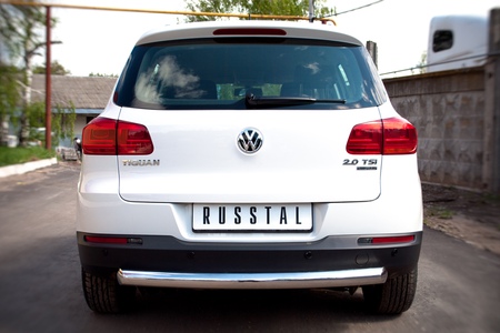 Защита заднего бампера d76 дуга RUSSTAL Volkswagen Tiguan Track & Field (2011-2016) VGZ-000498