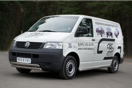 Пороги труба d63 вариант 1 (левый)RUSSTAL Volkswagen Transporter kasten (2003-2009) VTRZ-0006031