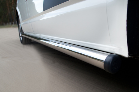 Пороги труба d63 вариант 2 (правый) RUSSTAL Volkswagen Transporter kasten (2003-2009) VTRZ-0006042