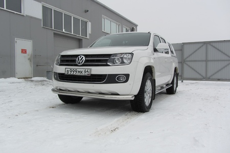 Защита переднего бампера d76 Volkswagen Amarok (2013-2016) VWAM13-004