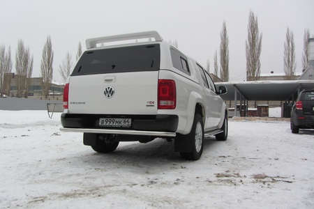 Защита заднего бампера d57 Volkswagen Amarok (2013-2016) VWAM13-012