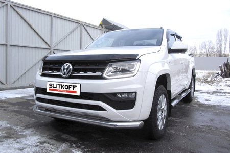 Защита переднего бампера d76 Volkswagen Amarok (2016-2023) VWAM16-003