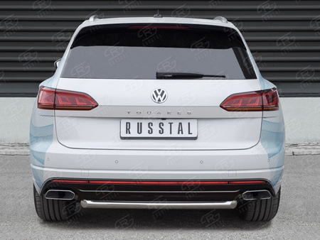 Защита заднего бампера d63 дуга RUSSTAL Volkswagen Touareg (2018-2024) VWTZ-003068