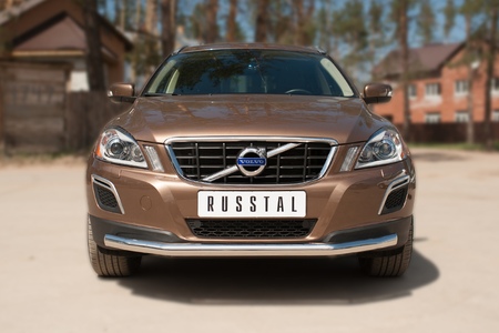 Защита переднего бампера d63 секции RUSSTAL Volvo XC 60 (2008-2013) VXCZ-002081