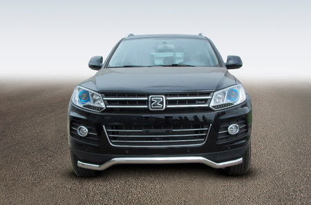 Защита переднего бампера d57 волна Zotye T62000 (2015-2020) ZOT-002