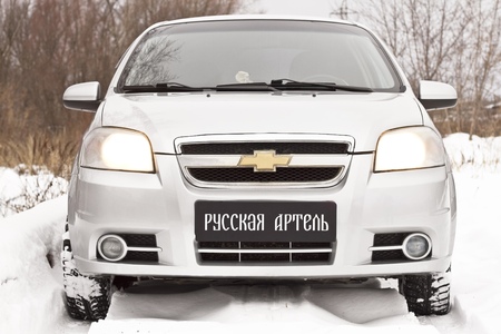 Зимняя защита радиатора Chevrolet Aveo седан (2007-2012) ZRCA-051702