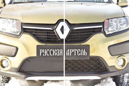 Зимняя защита радиатора Renault Sandero Stepway (2014-2017) ZRSS-052902
