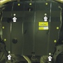 Защита картера и КПП (сталь) Motodor Hyundai Elantra (2000-2006)