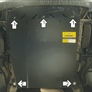 Защита картера и КПП (сталь) Motodor Mercedes-benz Vito (1996-2003)