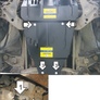 Защита картера, дифференциала и КПП (сталь) Motodor для Mitsubishi Montero Sport (1997-2004)