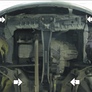 Защита картера и КПП (сталь) Motodor Nissan Almera (2000-2012)