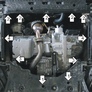 Защита картера и КПП (сталь) Motodor Suzuki Sx4 (2013-2021)