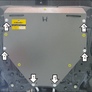 Защита картера и КПП (сталь) Motodor Honda CR-V (2006-2012)