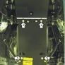 Защита картера, переднего дифференциала и КПП (сталь) Motodor Toyota Land Cruiser Prado 150 (2009-2024)