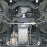 Защита радиатора, картера, КПП и переднего дифференциала (сталь) Motodor Ssangyong Actyon (2005-2010)