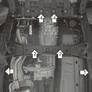 Защита КПП и раздатки (сталь) Motodor Volkswagen Amarok (2010-2016)