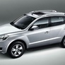 Пороги алюминиевые Black Geely Emgrand X7 (2013-2019)