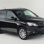 Пороги алюминиевые Black Honda CR-V (2007-2012)