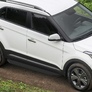 Пороги алюминиевые Black Hyundai Creta (2016-2021)