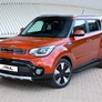 Пороги алюминиевые Black Kia Soul (2017-2019)